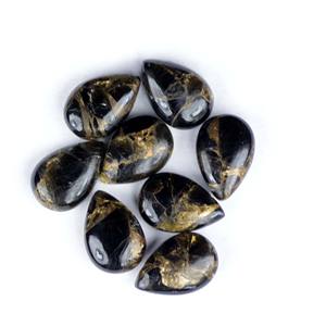 Turquoise Noir Mohave Cuivre Huître Cabochon Forme Mixte Pierres Précieuses Lâches - Product Image 2