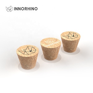 Tube à essai en verre bouteille flacon emballage conteneur Logo personnalisé motif écologique étanche couvercle bouchon bouchon bouchon liège INNORHINO - Product Image 3