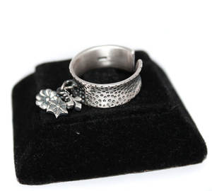 Vintage flor plata diseñador Spinner 925 plata esterlina hecho a mano mujeres Spinner anillos joyería para venta al por mayor - Product Image 3