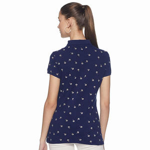 เสื้อโปโลของผู้หญิงแบบถักระบายอากาศได้ดีแห้งเร็วแบบลำลอง - Product Image 4