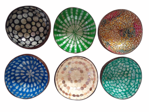 Cuenco de cáscara de coco de alta calidad, decoración lacada, artesanías, regalo - Product Image 2