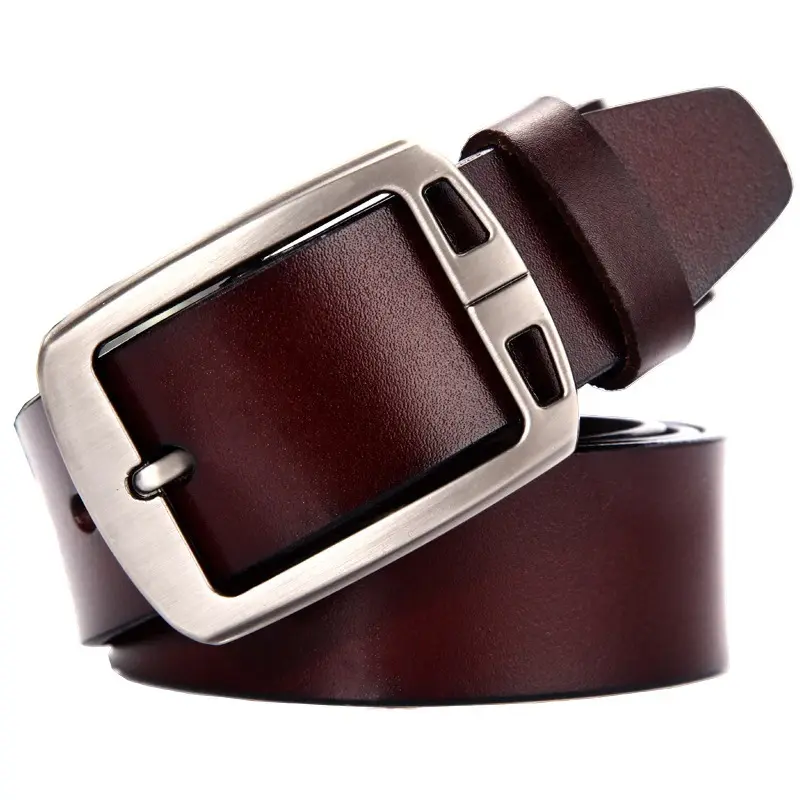 Brand Men's Quality Design PU 2nd Layer Genuine Leather Black Fashion Belts Male Jeans Belt Apparel Accessories for Men