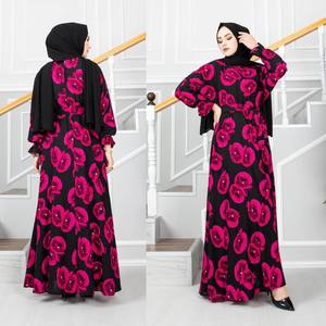 New Season Women's Islamic Modest Dresses Abaya Kaftan Tunic Kimono <b>Hijab</b> Silk Dubai Arab Ethnic Turkish Quality Muslims - Product Image 3