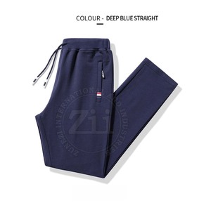 Custom Design Men's Plus Size Sport Sweatpants Lightweight Windproof Cotton Unique Casual Style with Loose Fit and Mid Waist - Product Image 3