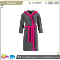 Albornoces de Lujo de Fabricante Indio, 380 g/m², Secado Rápido, Suaves, 100% Algodón, Unisex, Manga Larga, con Logotipo Personalizado, Marca XL para Hoteles