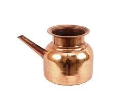 Premium quality Copper Designer Lota Pot for Poojan Worship for Temple Home - Product Image 2