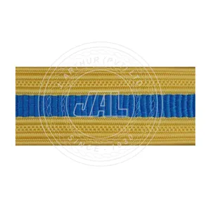 Oriental blue Gold braid Uniform braid Customized Embroidered Officer Uniform Laces Premium Quality