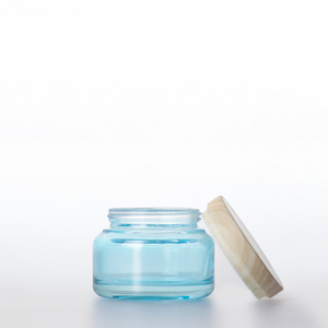 Offre Spéciale Bleu Rose Claire bouteille en verre Cosmétique avec capuchon et pot pour cosmétiques contenants et emballages - Product Image 3