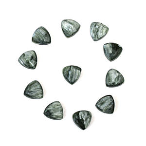 Serafinita natural cabujón suelto 8mm triángulo facetado verde trillón corte joyería fina accesorio proveedor de joyería - Product Image 5