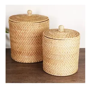 Cesta de rattan/cesta rattan dobrada à mão