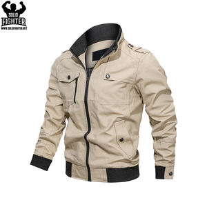Nouveau Design coton Polyester noir et blanc hommes Bomber blouson prix compétitif meilleure qualité Bomber blouson vente en gros - Product Image 2