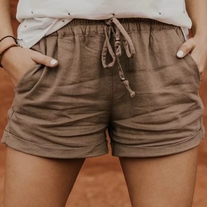 Wholesale 100% Customize Shorts For women With Sublimation Elastic Waist Side Striped Short Gym Fitness Athletic Sports Shorts - Product Image 5