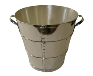 Seau à champagne plaqué argent Seau à champagne Refroidisseur à vin pour les fêtes intérieures et extérieures ou tout type d'occasion Personnalisable - Product Image 1