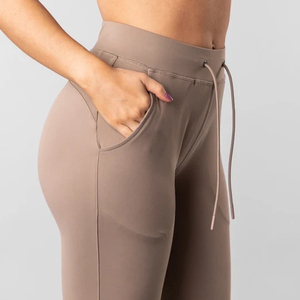 Pantalon de jogging en polyester pour femmes, vente en gros, personnalisé, de haute qualité, avec poches latérales - Product Image 5