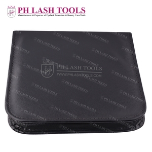 Easy — étui à fermeture éclair noir, support élastique pour 12 pincettes en résine légère et rembourré avec un tissu souple - Product Image 5