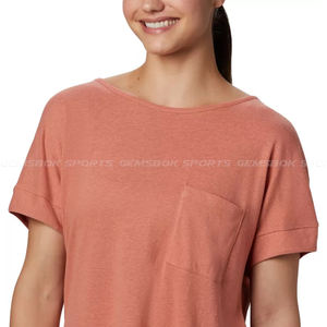 เสื้อยืดแขนสั้นผ้าฝ้ายออร์แกนิกมีกระเป๋าคาดหน้าอกเป็นมิตรต่อสิ่งแวดล้อม - Product Image 4