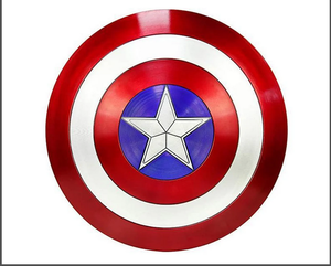 Escudo de los Vengadores hecho a mano, escudo decorativo de metal de Halloween, escudo medieval decorativo para el hogar, de Calvin Handicraft - Product Image 5