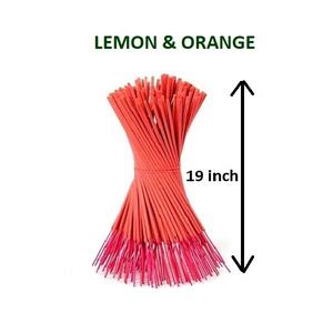 ธูป Ncense ขนาด19นิ้วกลิ่นเลมอนและส้มจากธรรมชาติสำหรับราคาขายส่ง (สีแดง) - Product Image 1