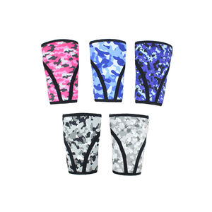 Precio al por mayor 7mm Neopreno Rodilla Manga Transpirable Flexible Fitness Seguridad para levantamiento de pesas Powerlifting Ajuste estándar - Product Image 2