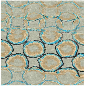 Tufté à la main Tapis en Viscose - Product Image 1