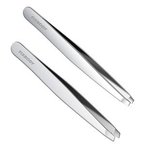 แหนบถอนขนคิ้วที่ดีที่สุด ทำจากสแตนเลสอย่างดี ปลายเฉียงแบนโค้ง สำหรับกำจัดขน เครื่องมือแต่งหน้า ชุดอุปกรณ์ตกแต่งใบหน้า - Product Image 4