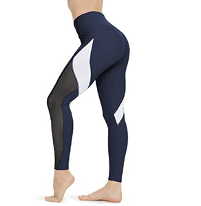 กางเกงโยคะเอวสูงแบบผ่าขาสำหรับผู้หญิง,เลกกิ้งออกกำลังกายตาข่ายกางเกงเลกกิ้งยกบั้นท้ายชุดฟิตเนสรัดรูปสำหรับผู้หญิง - Product Image 3