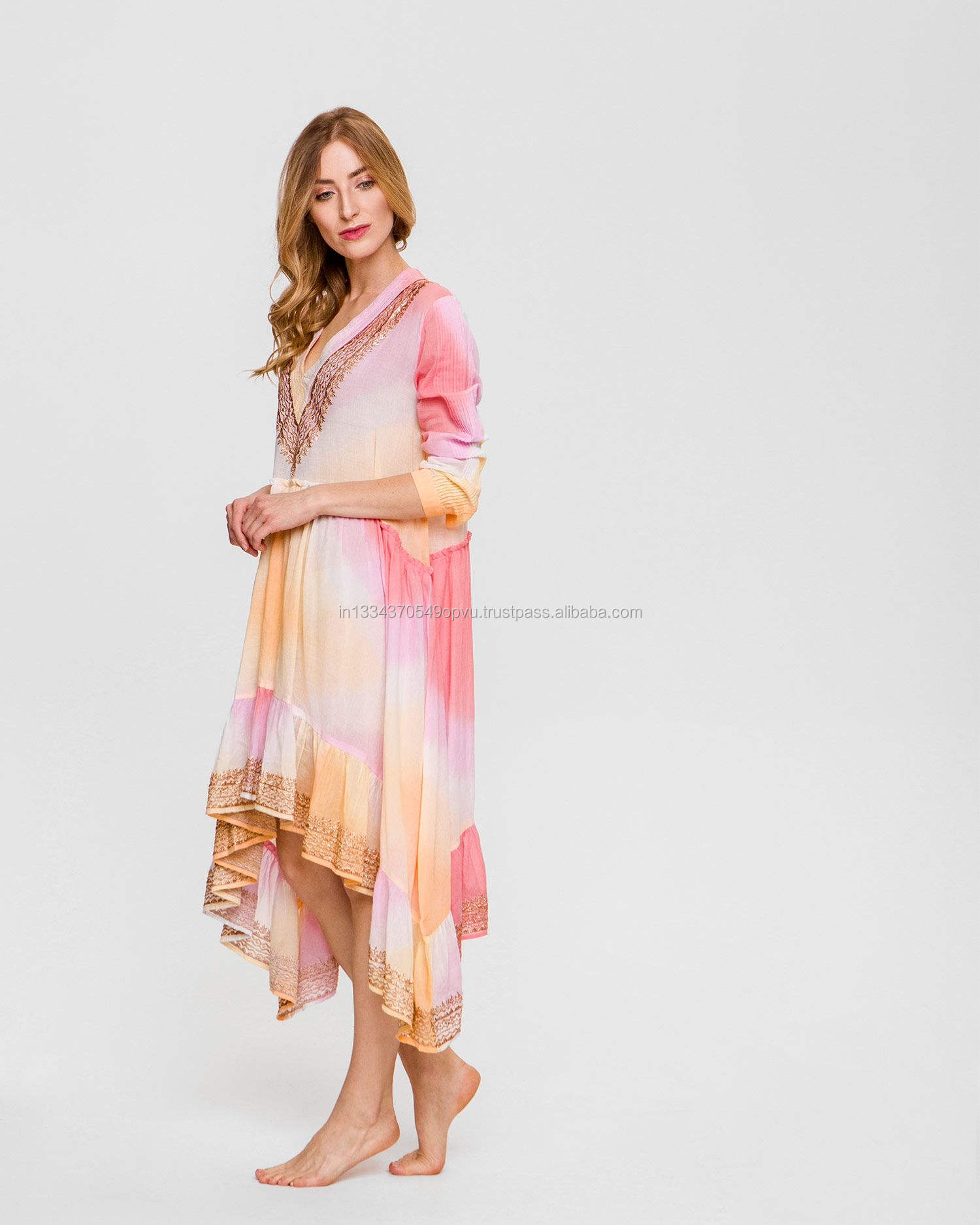 Pastel Color Dresses Fress Summer Look Maxi Dress