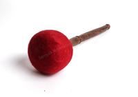 Nouveau Gong Bouddhiste Artisanal Chau Gong, Maillet à boule métallique, Batte en feutre de laine rouge, Maillet de haute qualité pour tambour