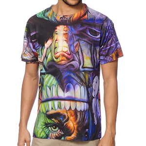 T-shirts décontractés pour hommes en polyester de haute qualité, grandes tailles, respirants, séchage rapide, tissu jersey écologique, design uni lavé - Product Image 1