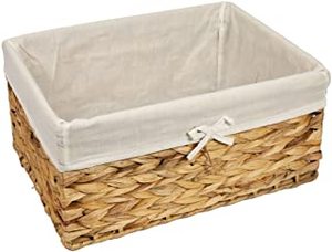 Eco Friendly Nontoxic Non Irritation Water Hyacinth Hamper Water Hyacinth Box With Liner For Sale <b>Cheap</b> Price Fast Delivery - Product Image 3