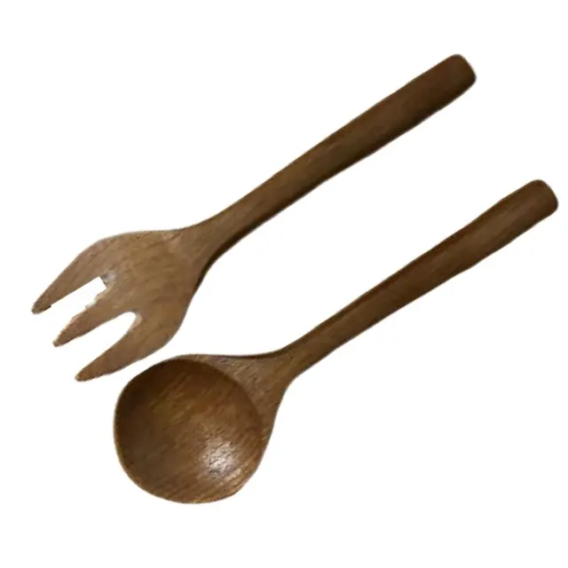 Ensemble d'ustensiles en bois, bricolage, meilleure vente et haute qualité accessoires de cuisine, artisanat du bois, cuillère fourchette, ensemble de cuisine