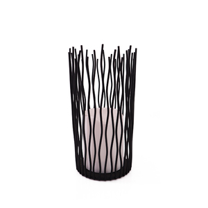 2024 Hot Sale <strong>Black</strong> Medium Size Outdoor Garden Decorative Special Shape Iron LED Solar Candle <strong>Lantern</strong> - Product Image 4