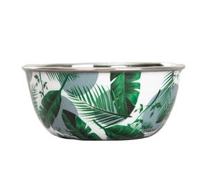 Tazón de acero inoxidable de alta calidad para servir comida, cuenco para sopa, utensilios de cocina y mesa de cena con estampado para hotel y uso doméstico - Product Image 1