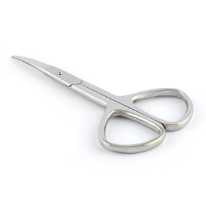 Ciseaux à ongles de style russe pour droitiers, finition miroir brillante, lames courbées en acier inoxydable durable, pointe aiguisée pour cuticules et ongles - Product Image 3