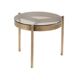 Mesa de centro de forma redonda de color personalizado, mesa de metal con diseño de lujo, elegante, única, hecha a mano, creativa - Product Image 4