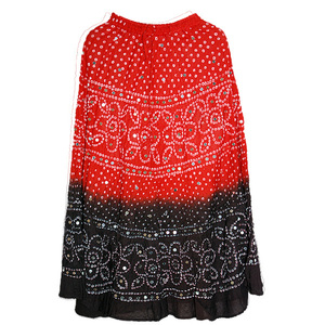 Grande variété de vêtements de navratri indiens faits à la main, jupe portefeuille bohème en coton coloré tie and dye - Product Image 1