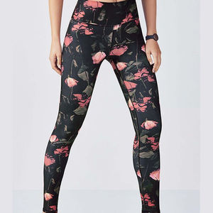 Pantalons de sport pour femmes, mi-taille, en coton mélangé, séchage rapide, respirants, meilleurs ensembles de leggings pour femmes - Product Image 1