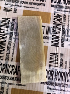 100% plaque de corne de buffle naturelle moyen foncé brun clair Style Animal artisanat cadres optiques produit d'artisanat naturel écologique - Product Image 5