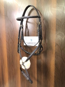 Trending Mexican Equestrian Horse Grackle Bridle Custom Crossbody Softy Padded Noseband Figura de cuero duradero 8 Bridas - Product Image 2