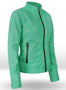 Veste en cuir de vache brossé pour femme, blouson décontracté à fermeture éclair, à la mode, 2020 — 2021 - Product Image 2