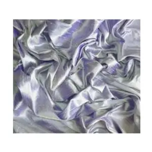 silver dupioni silk fabric
