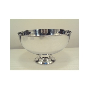 Aluminum Pedestal Fruit & Pastry Bowl - Product Image 1