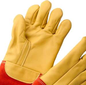 Guantes de Soldadura Industriales Antideslizantes, Guantes de Trabajo de Cuero Resistentes al Calor para Fabricación de Metales y Uso de Seguridad - Product Image 6