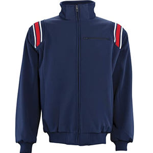 Adult Softball Umpire Full Zip Jacket Solid Baseball Umpire <b>Shirts</b> & Jackets with Shoulder Stripes Canvas Fabric - Product Image 1
