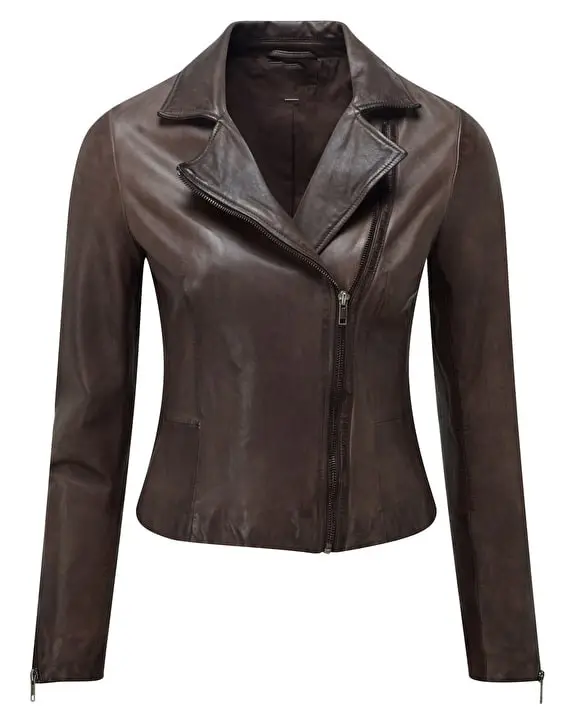 Top qualidade genuína jaquetas de couro com design personalizado Pregos Correntes acessórios para mulheres dos homens jaquetas de couro