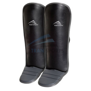 Espinilleras de cuero para hombre de alta calidad, equipo protector de boxeo y lucha para piernas, protectores y calentadores de piernas - Product Image 6