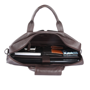 Bolso ejecutivo de cuero genuino Napa de vaca, elegante, de Leo Torresi, para portátil, para hombres y mujeres - Product Image 3