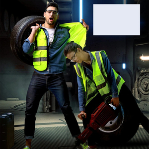 Outdoor Working Wear Light Weight Washable New Design Customized Logo Printing High Quality Safety Vest - Product Image 6