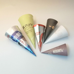 Nhôm Lá Cuộn Giấy Tùy Chỉnh In Dùng Một Lần Thực Phẩm Tráng Miệng Bao Bì Bán Buôn <span class=keywords><strong>Wrapper</strong></span> Conic <span class=keywords><strong>Ice</strong></span> <span class=keywords><strong>Cream</strong></span> Cone Tay Áo - Product Image 3