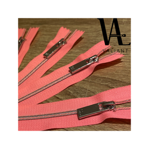 Fermeture éclair en nylon, 10 pièces de fermeture éclair avec un pull argenté brillant #3 - Product Image 2